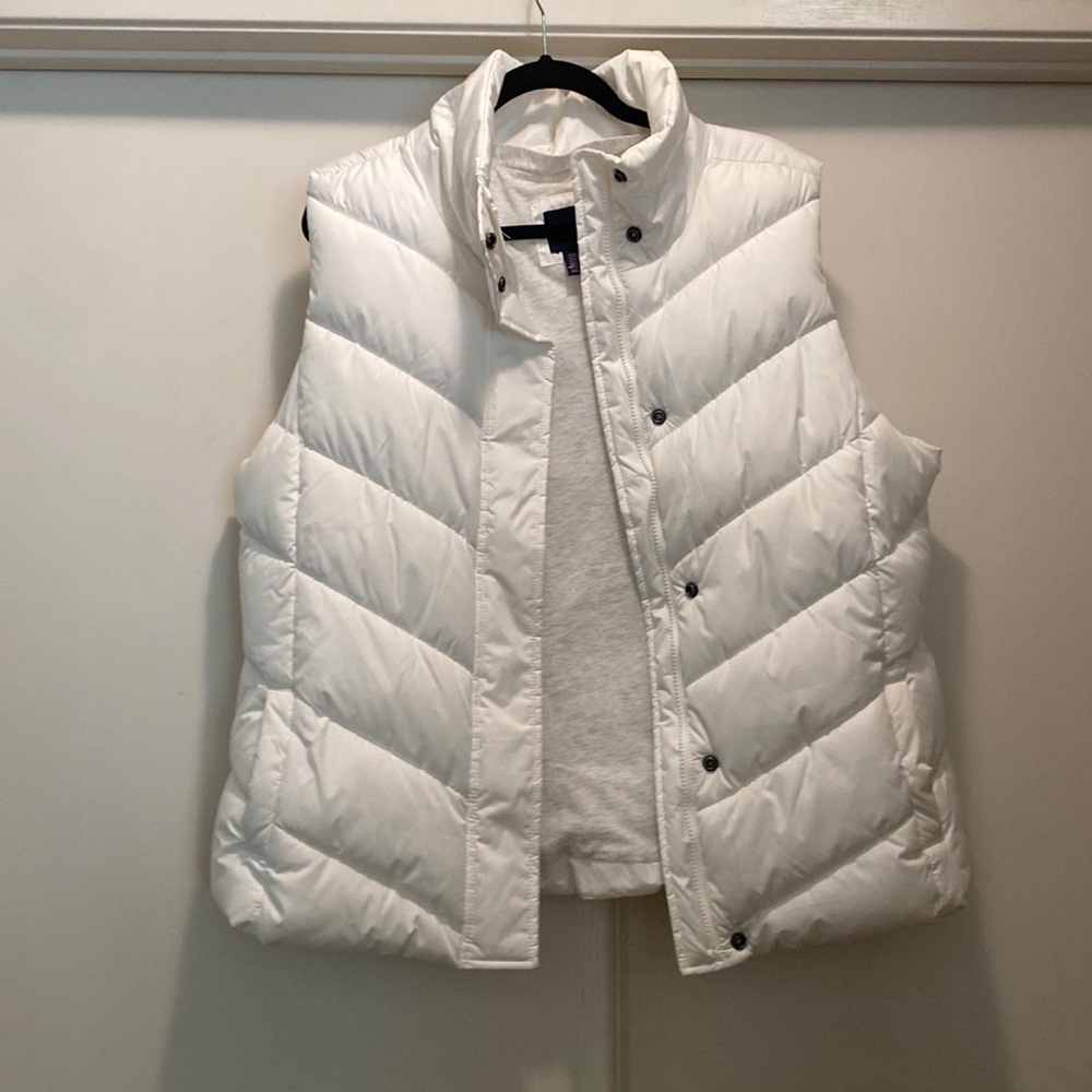 White Women’s Down Vest XXL